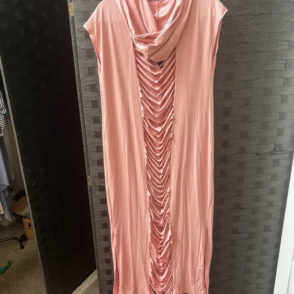 Pink Sleeveless Maxi Dress - Picture 2 of 2